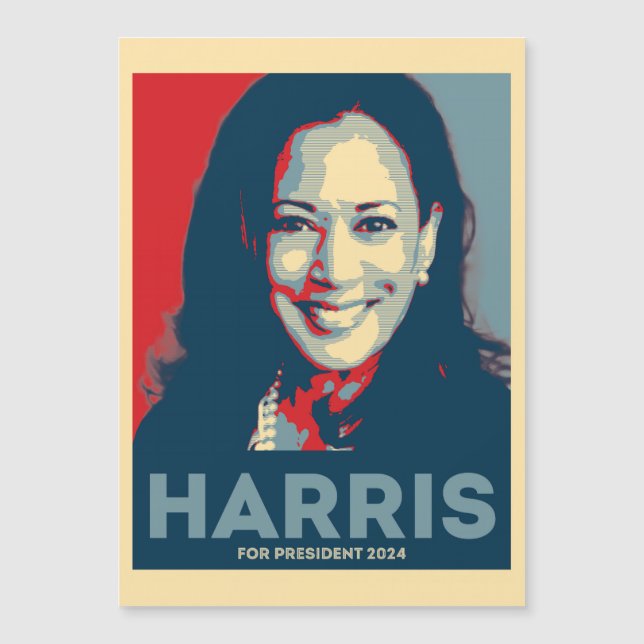 Invitación Magnética Kamala Harris Por La Presidencia 2024 - Esperanza (Anverso)