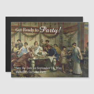 Invitación Magnética La antigua fiesta del Fiesta Romano de Cena salva 