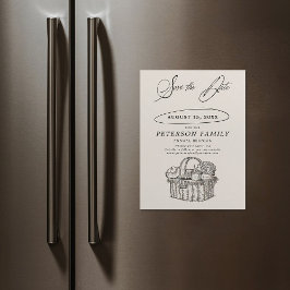 Invitación Magnética La cosecha de Moda de picnic de Reunión Familiar s