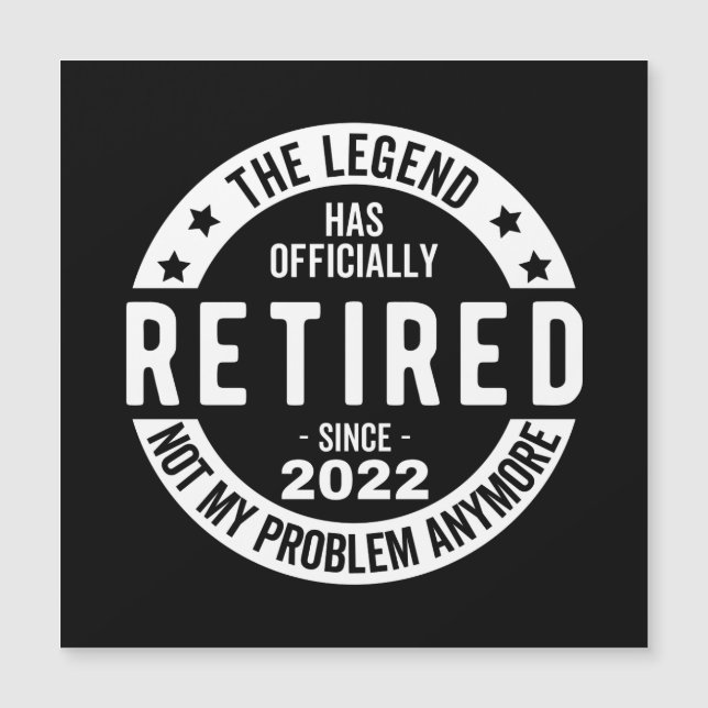 Invitación Magnética La Leyenda Se Ha Retirado Oficialmente, Retirada 2 (Anverso)