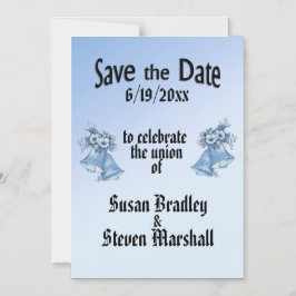 Invitación Magnética Las campanas del boda salvan la fecha