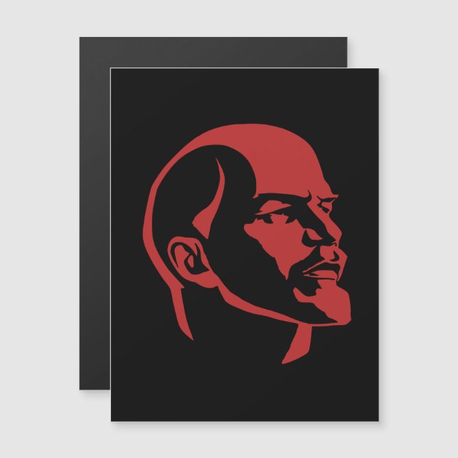 Invitación Magnética Lenin, URSS, CCCP, Unión Soviética, Comunismo (Anverso/Reverso)