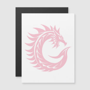Invitación Magnética Letra C de estilo dragón, alfabeto de dragón, mono