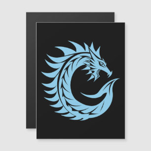Invitación Magnética Letra C de estilo dragón, alfabeto de dragón, mono