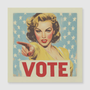 Invitación Magnética Llamado Patriótico a la Acción: ¡Vota!