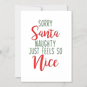 Invitación Magnética Lo siento Santa ser travieso simplemente se siente