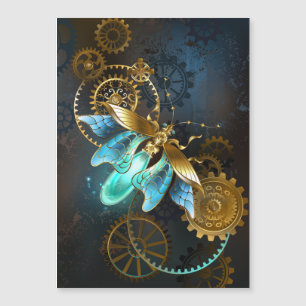 Invitación Magnética Luciérnaga de Steampunk