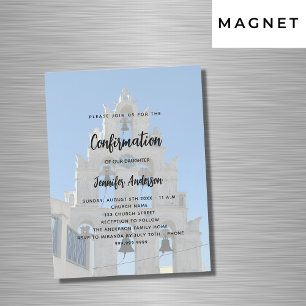 Invitación Magnética Lujo de la iglesia fotográfica del personalizado d