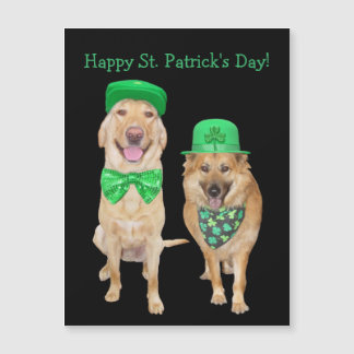 Invitación Magnética Magnate de perros irlandeses lindo y gracioso Día