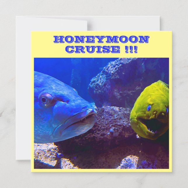 INVITACIÓN MAGNÉTICA MAGNET DE PUERTA DE BARCO DE HONEYMOON CRUISE (Anverso)