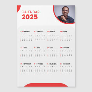Invitación Magnética Magnet del calendario de su Personalizable fotográ