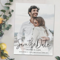 Magnet Save the Fates with Photo and Black Script 