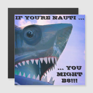 INVITACIÓN MAGNÉTICA MAGNETA DE PUERTA DE CRUCERO DE TIBURÓN