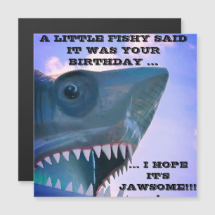 INVITACIÓN MAGNÉTICA MAGNETA DE PUERTA DE CRUCERO DE TIBURÓN