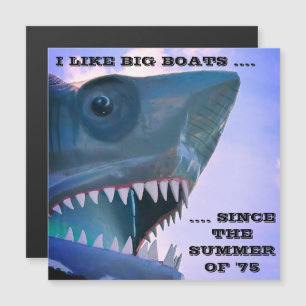 INVITACIÓN MAGNÉTICA MAGNETA DE PUERTA DE CRUCERO DE TIBURÓN