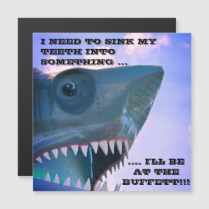 INVITACIÓN MAGNÉTICA MAGNETA DE PUERTA DE CRUCERO DE TIBURÓN