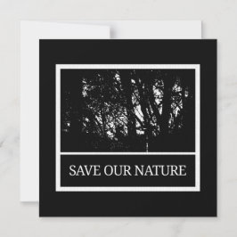 Invitación Magnética Magnetkarte mit Umschlag - Save Our Nature