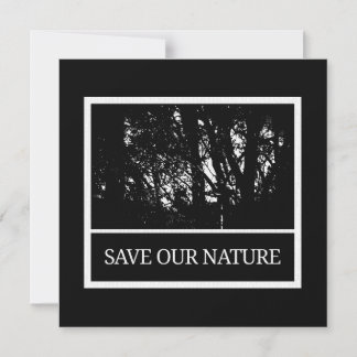 Invitación Magnética Magnetkarte mit Umschlag - Save Our Nature