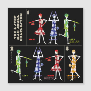 Invitación Magnética Mah Jongg Charleston Flat Magnet