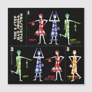 Invitación Magnética Mah Jongg Charleston Flat Magnet