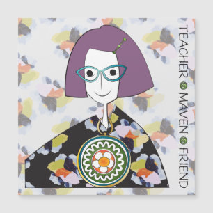 Invitación Magnética Mah Jongg Maven Flat Magnet