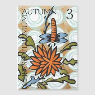 Invitación Magnética Mah Jongg Seasons Autumn Magnet Card