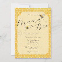 Mama a Bee Fiesta de Bebé de Abeja Miel