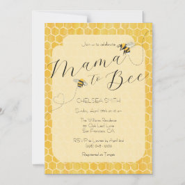 Invitación Magnética Mama a Bee Fiesta de Bebé de Abeja Miel
