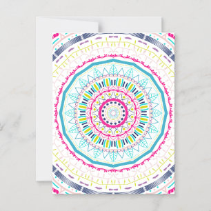 Invitación Magnética mandala colorida