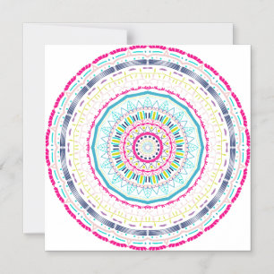 Invitación Magnética mandala colorido