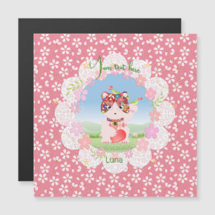 Invitación Magnética Maneki Neko Lucky Luna Magnetic Card