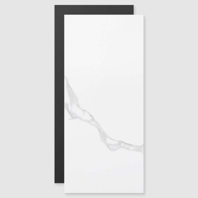 Invitación Magnética Mármol Blanco  (Anverso/Reverso)