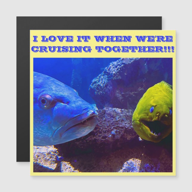 INVITACIÓN MAGNÉTICA ME ENCANTA CUANDO CRUZAMOS EL MAGNET DE PUERTAS JU (Anverso/Reverso)