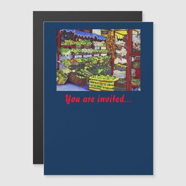 Invitación Magnética Mercado de Eddie, Hungría (Anverso/Reverso)