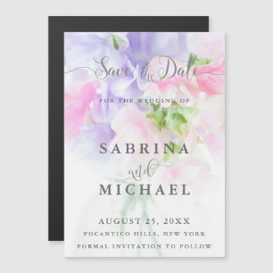 Invitación Magnética Moda FLORAL BODA PÁGINAS DULCES
