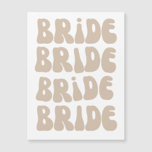 Invitación Magnética Moderna cosecha de bachillerato retro de novia