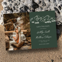 Montaña Al Aire Libre Sage Green Wedding Save The 