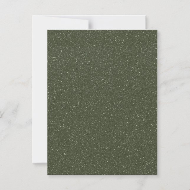 Invitación Magnética Moss Green Texture Thin Magnetic Card - Personaliz (Anverso)