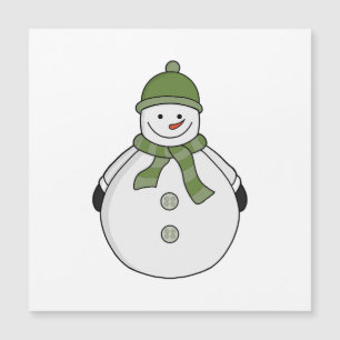Invitación Magnética Muñeco de nieve frío