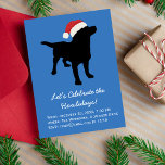 Invitación Magnética Navidades Black Lab Dog con Gorra de Santa Claus<br><div class="desc">Este adorable Navidad Black Lab Dog está usando un Gorra de santa Claus - tanto divertido por las vacaciones y seguro que traerá una sonrisa a la cara de todos - ¡sobre todo los amantes del perro! Personalice el texto y el color de fondo de su personalizado, sólo haga clic...</div>