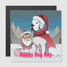 Invitación Magnética Navidades de Great Dane