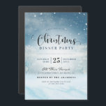 Invitación Magnética Navidades Snowy Winter Wonderland Fiesta de cena<br><div class="desc">Snowy Winter Wonderland Navidades Fiesta de la cena de Yule4Yall.</div>