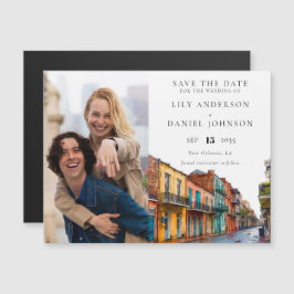 Invitación Magnética New Orleans Photo Wedding Save The Date