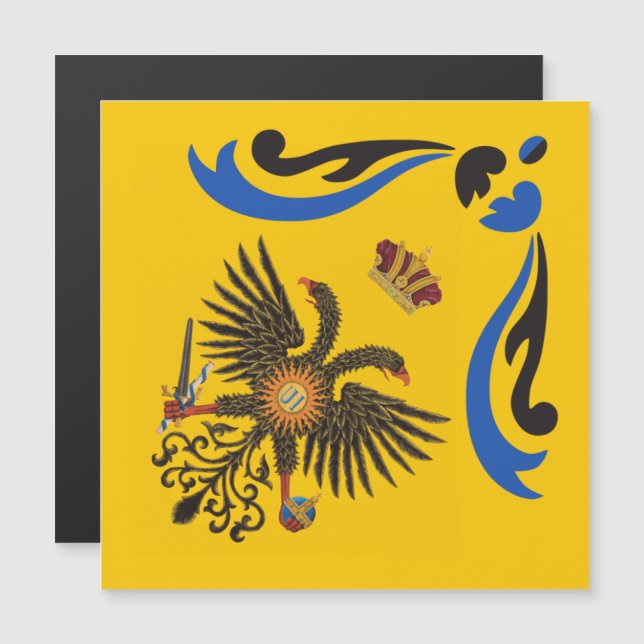 Invitación Magnética Nobile Contrada dell'Aquila Palio di Siena (Águila (Anverso/Reverso)