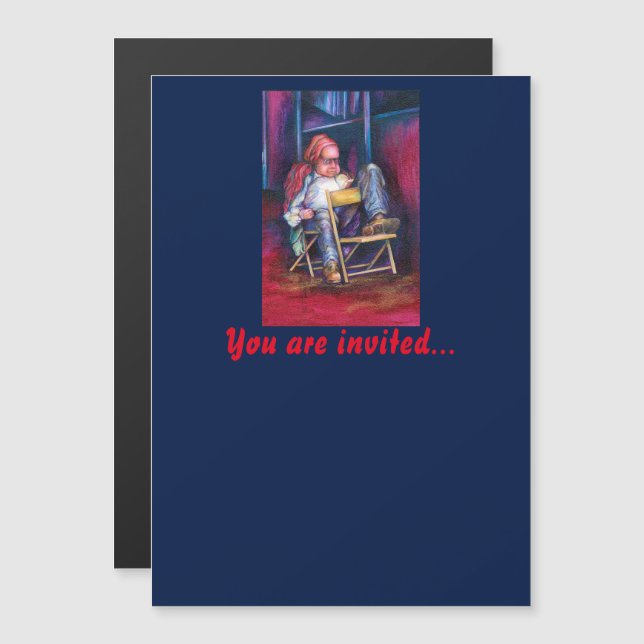 Invitación Magnética Norman prefiere empatar en su sueño (Anverso/Reverso)