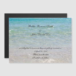 Invitación Magnética Ocean Blue Guardar la fecha