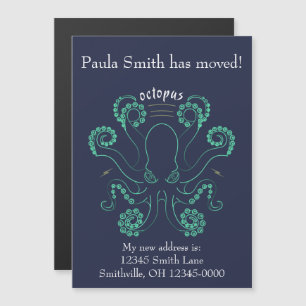 Invitación Magnética Octopus Cephalopod Tentacles Movimiento