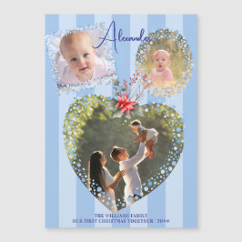 Invitación Magnética Ornate Frames 3 Foto 1Navidades Hito azul