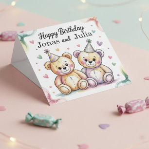 Invitación Magnética Ositos de peluche lindos cumpleaños conjuntos para