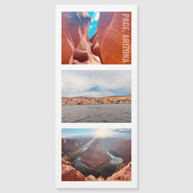 Invitación Magnética Page Arizona Antelope Canyon Horseshoe Bend Magnet (Anverso)